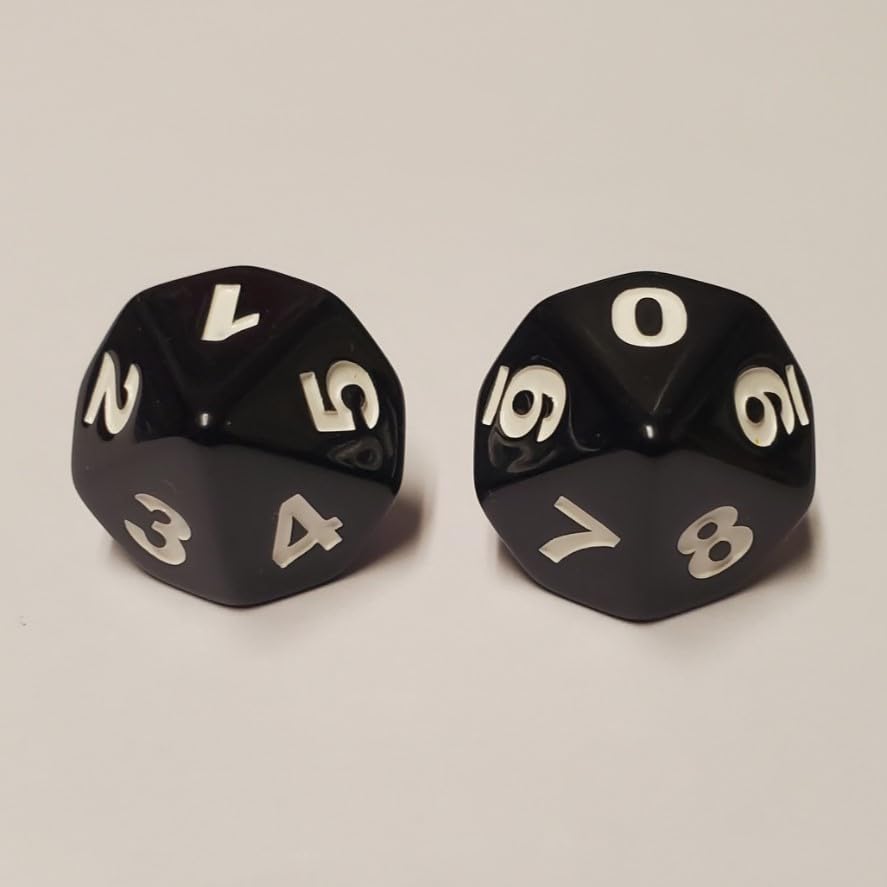 Spindown D10 Dice (8 Pack) Great For Magic: The Gathering