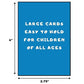 Regal Games Card Games for Kids - 6 Pack Classic Family Games, Plastic, Original Color, Model 272