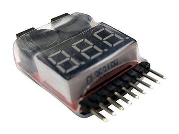 Apex Rc Products 2 Pack Lipo Battery Voltage Checker Alarm Led 1-8 Cell 1655