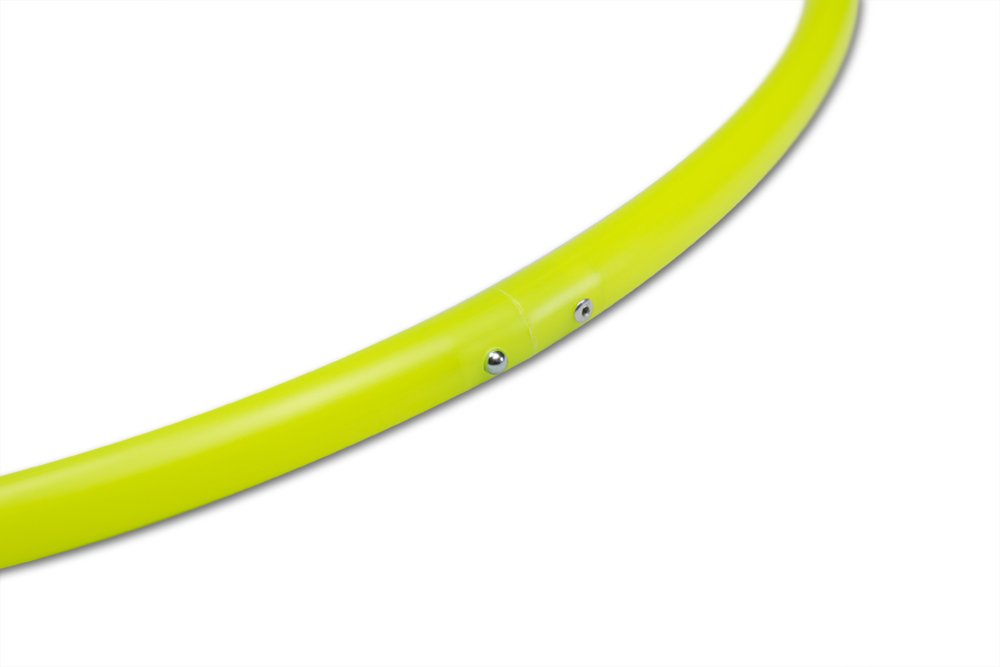 5/8 mature-themed Polypro Hula Hoop | Performance and Dance Hoop (UV Yellow  32 Inch Diameter)