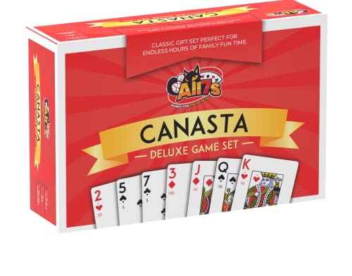 All7s Deluxe Canasta Game Set - Classic Card Game for 2+ Players, Ideal Gift, Nostalgic Fun, Deluxe Edition, Your Mom's Favorite Gift