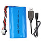 KBT RC Car Lithium Battery: 7.4V 1200mAh Rechargeable Li-ion Battery with SM -2P Plug & Charging Cable for RC Cars Crawler