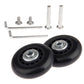 Mtsooning 2 Sets Luggage Wheel Replacement Kit, 60X17Mm Rubber Swivel Caster Wheels, Suitcase Bearings Repair Wheels With Screws Axles Wrench Bearings,Inline Outdoor Skate Wheels
