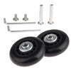 Mtsooning 2 Sets Luggage Wheel Replacement Kit, 60X17Mm Rubber Swivel Caster Wheels, Suitcase Bearings Repair Wheels With Screws Axles Wrench Bearings,Inline Outdoor Skate Wheels