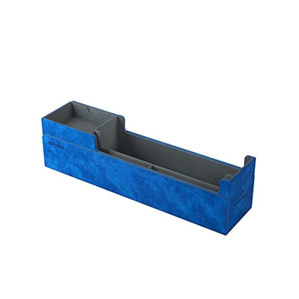 Cards Lair 400+ Convertible Deck Box | Double-Sleeved Card Storage | enhanced Card Game Protector | Nexofyber Surface | Holds up to 400 Cards | Blue Color | Made by Gamegenic