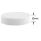 SANITRO Threaded Screw-On Caps for 3 & 5 Gallon Water Bottles, 53mm, White, Glass, 3 Pack