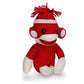 Plushland Adorable Sock Monkey, The Original Traditional Hand Knitted Stuffed Animal Toy Gift-For Kids, Babies, Teens, Girls And Boys Baby Doll Present Puppet 6 Inches (New Red)