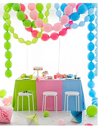 In-Jooyaa 6 Inch Blue Latex Link Balloon 100 Pcs Quick Linkable Balloon For Party Decoration