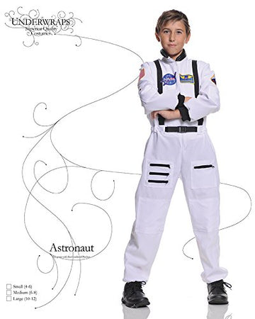 Underwraps Children'S Astronaut Costume - White, Small (4-6)