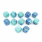 Chessex Gemini Signature Series Dice 16mm d6 Set (12) Blue Teal w/ Gold (CHX26659) by Chessex Dice