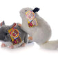 Cute Rabbit 12 Inch Chinchilla Plush Toy Stuffed Animal Toy Plush Animal Doll (White)