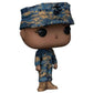 Funko POP Military Marine Female - Multicolor Vinyl Figure, Standard Size, Model 46748