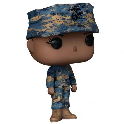Funko POP Military Marine Female - Multicolor Vinyl Figure, Standard Size, Model 46748