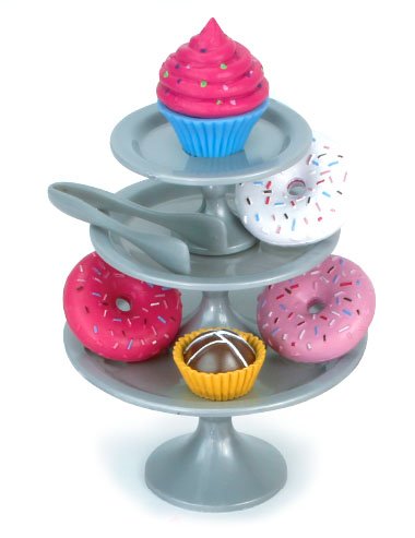 Sophia'S 18' Doll 39 Pc. Realistic Desserts, Display Trays, And Service For Four Set