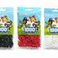 Perler Beads Bead Bag, White (White-Black-Red) (Original Version) (Original Version)
