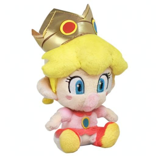 Little Buddy Lb Super Mario All Star Collection 1249 Baby Peach Plush, 6', Yellow