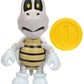 Super Mario Dry Bones Action Figure, 4 Inch, with Coin