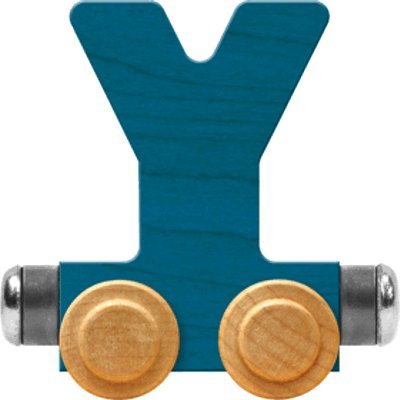Maple Landmark Nametrains Bright Letter Car Y - Made In Usa (Blue)