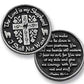 Three (3) Pewter The Lord Is My Shepherd I Shall Not Want - Pocket Prayer Tokens - Psalm 23 - 1'' Metal Coins - Inspirational Gi