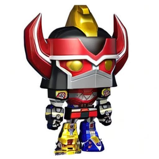 Funko Power Rangers Metallic Megazord Pop Vinyl Figure - 6" Metallic Silver - AAA Anime Exclusive - Model 889698265645