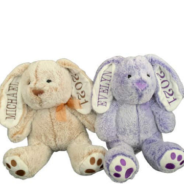 Personalized Easter Bunny Stuffed Animal - Rabbit Plush Toy For Kids - Plushies With Name - Custom Gift Idea