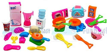 FunBlast Pretend Play Kitchen Set Toys for Girls Kitchenware Set Role Play Toys for Kids|Boys Cooking Set for Kids with Househol