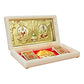 ARNAVIRA Lakshmi Ganpati With Kalash Gold Plated Photo Frame with Charan Paduka Pocket Temple for House Warming Gifts Return Gif