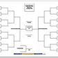 Zieglerworld 32-Team Erasable Blind Draw Tournament Bracket Chart 22x34 - White Plastic with Erasable Pen