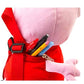 Peppa Pig Plush Backpack - 12" Pink Red Polyester - Kids' Backpack, Model SG_B01N4BX3HE