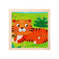 Merishopp 2Xwooden Jigsaw Puzzles Early Learning Educational Toys For Kids Toddlers Tiger| Developmental Baby Toys | Baby Learni