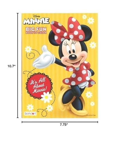 Minnie Mouse Coloring Book - 96 Pages, Paper, White, Model 43292-46459