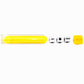 Ahoper Left Right Center Dice Game Prime Set Bundle With 3 Dices + 36 Chips. Round Tube Storage Is Very Convenient For Travel. Easy To Store, Carry Around. (Yellow)