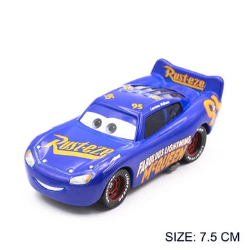 wltk Movie Cars 2 3 Hauler Mack Truck Blue NO.95 & Fabulous Lightning McQueen Speed 2PCS Vehicles