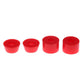 LICHTS 2 Longboard Skateboard Truck Kit Bushings 90A for 2Trucks Red