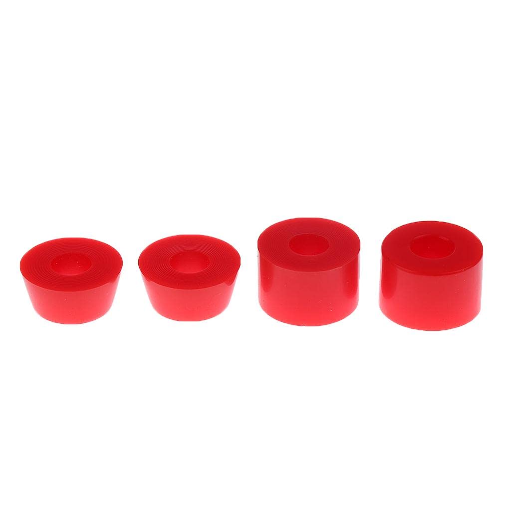 LICHTS 2 Longboard Skateboard Truck Kit Bushings 90A for 2Trucks Red