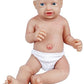 Vollence 10'' Full Silicone Baby Dolls Realistic, Not Vinyl Dolls, Real Lifelike Realistic Newborn Silicone Baby Doll For Child