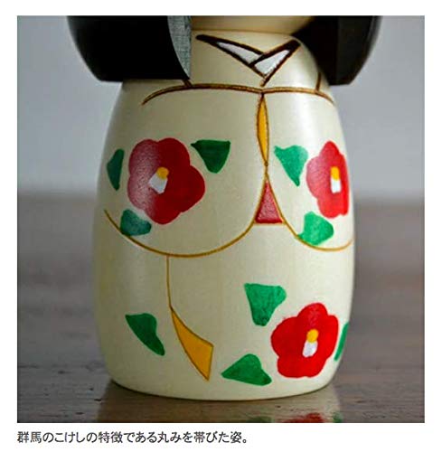 Usaburo Modern Japanese Kokeshi Doll (YOROKOBI - Joy)  Made in Japan  Collectible Figurines  Traditional Crafts  Girl in Kimono