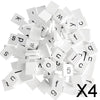 Enakshi 4x100 Pieces Wooden Puzzle Tiles Craft Alphabet Mixed Lowercase Cube Blocks|Crafts | MultiPurpose Craft Supplies | Craf