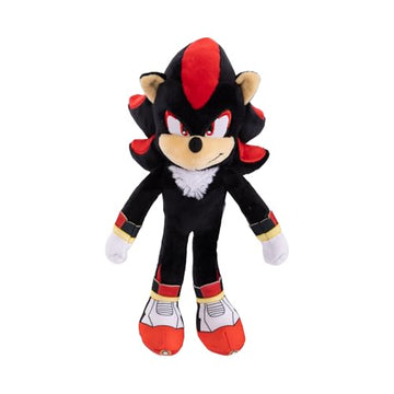 Sonic the Hedgehog 3 Movie Shadow Plush 9-Inch Stuffed Toy Figure - Officially Licensed Sonic 3 Movie