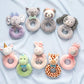 Stephen Joseph, Baby Soft Plush Ring Rattle, Panda