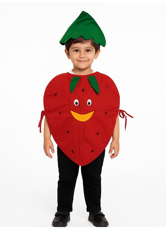 Fancydresswale Lychee Fancy Dress Costume For Kids | Free Size 2-10 Years | School Functions, Fancy Dress Competitions, Theme Pa