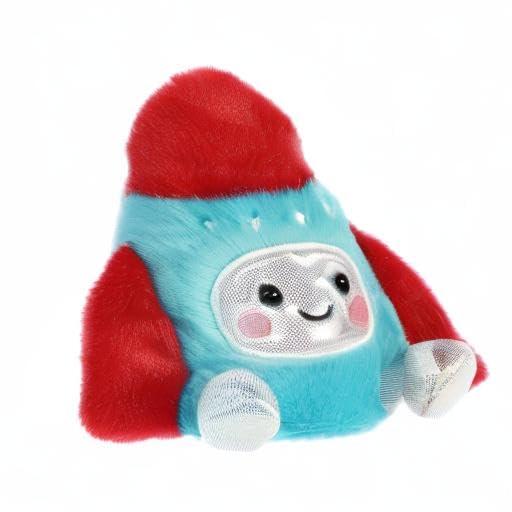 Aurora Adorable Palm Pals Mars Rocket Ship Stuffed Animal - Pocket-Sized Play - Collectable Fun - Yellow 5 Inches