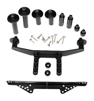 Traxxas 1914R Front & Rear Body Mounts with Body Posts, Extensions & Hardware,Black