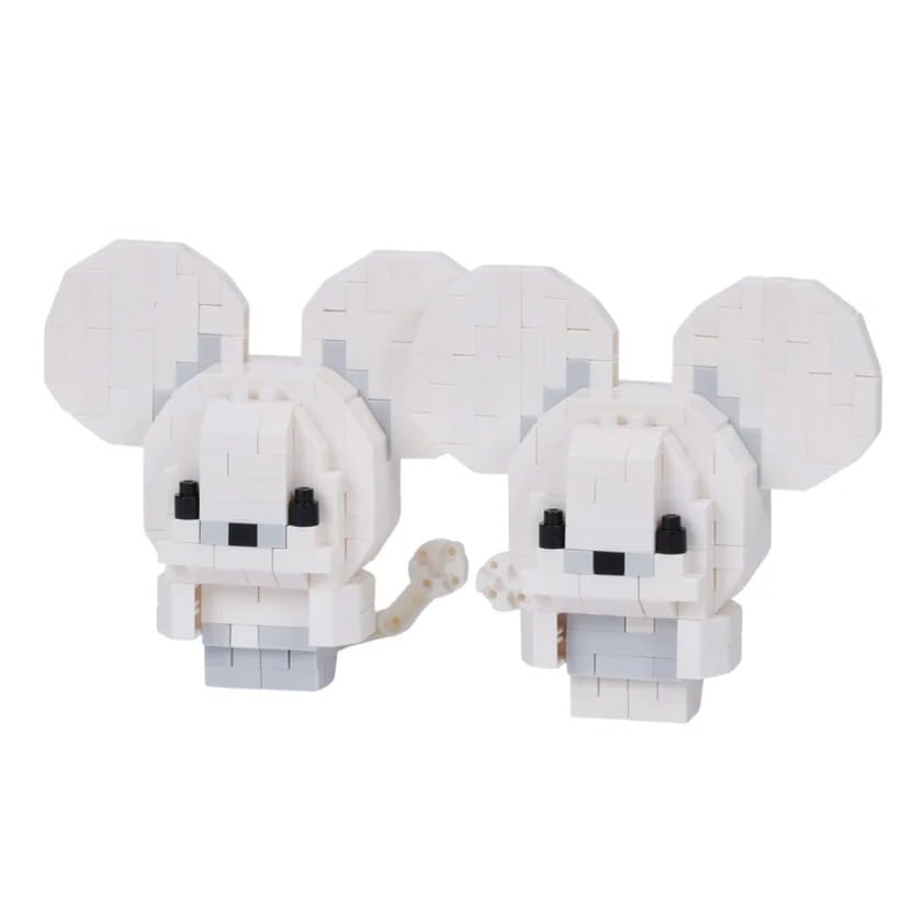 nanoblock Pokémon Tandemaus Building Kit, 1.2969 x 4.9125 x 2.1222 in, Plastic, Model NAN22904