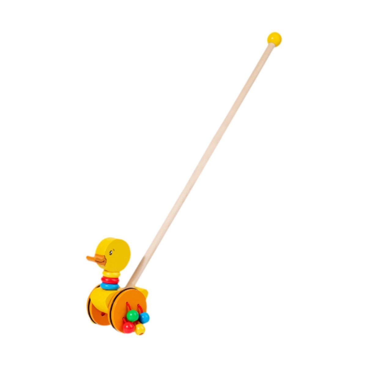 Bnf Push Along Walking Develops Motor Skills Wooden Push Toy For Kids Girls Boys Duck | Toys For Baby | Developmental Baby Toys