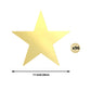 Outus 96 Pieces 11 Inch Large Gold Stars Cutouts Gold Stars Decoration Double Printed Paper Stars for Wedding Bulletin Board Dec