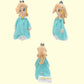 Hanbo Super Star Collection Princess Peach Plush Toy Princess Rosalina & Daisy Stuffed Plush 10.2''/26Cm (Blue And Yellow)