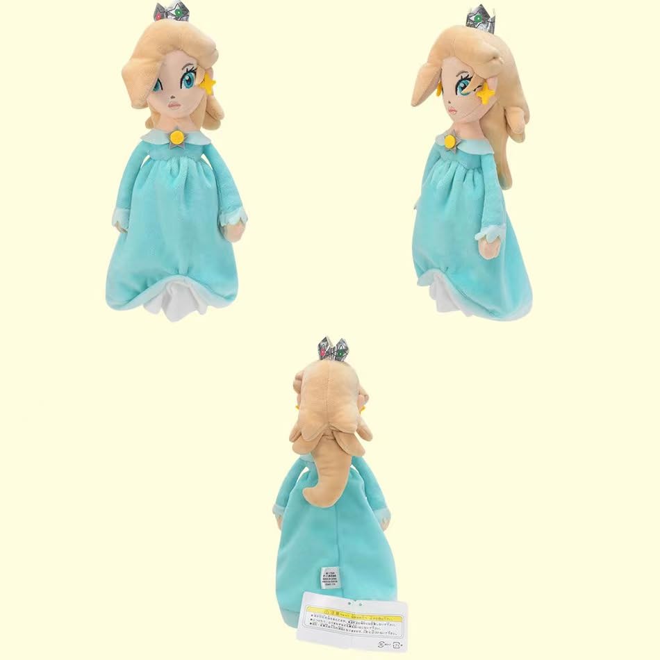 Hanbo Super Star Collection Princess Peach Plush Toy Princess Rosalina & Daisy Stuffed Plush 10.2''/26Cm (Blue And Yellow)