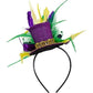 Mardi Grastop Hat Headband