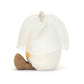 Jellycat Amuseables Boiled Egg Bride Plush Toy, 5.5" Yellow/White, Small Polyester Stuffed Animal - Fun Wedding Gift